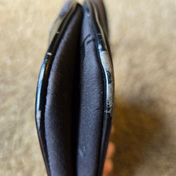 Tommy Hilfiger Y2K Black Handbag Ring Handle Ring Canvas Streetwear Club - Picture 5 of 9